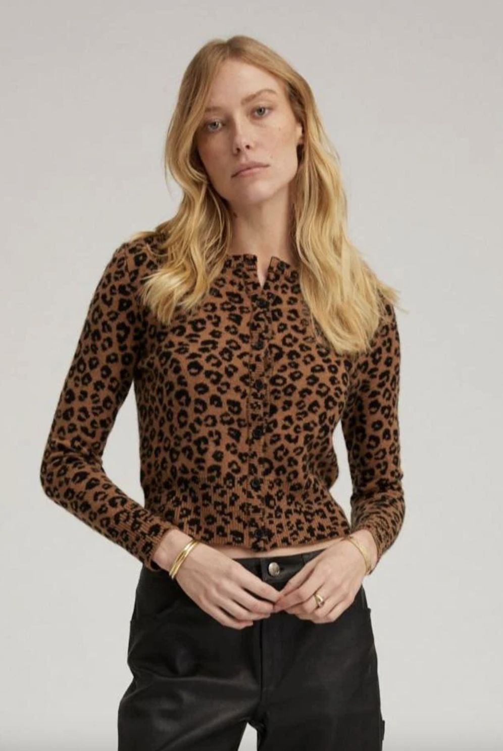 SPRWMN Leopard Baby Cardigan