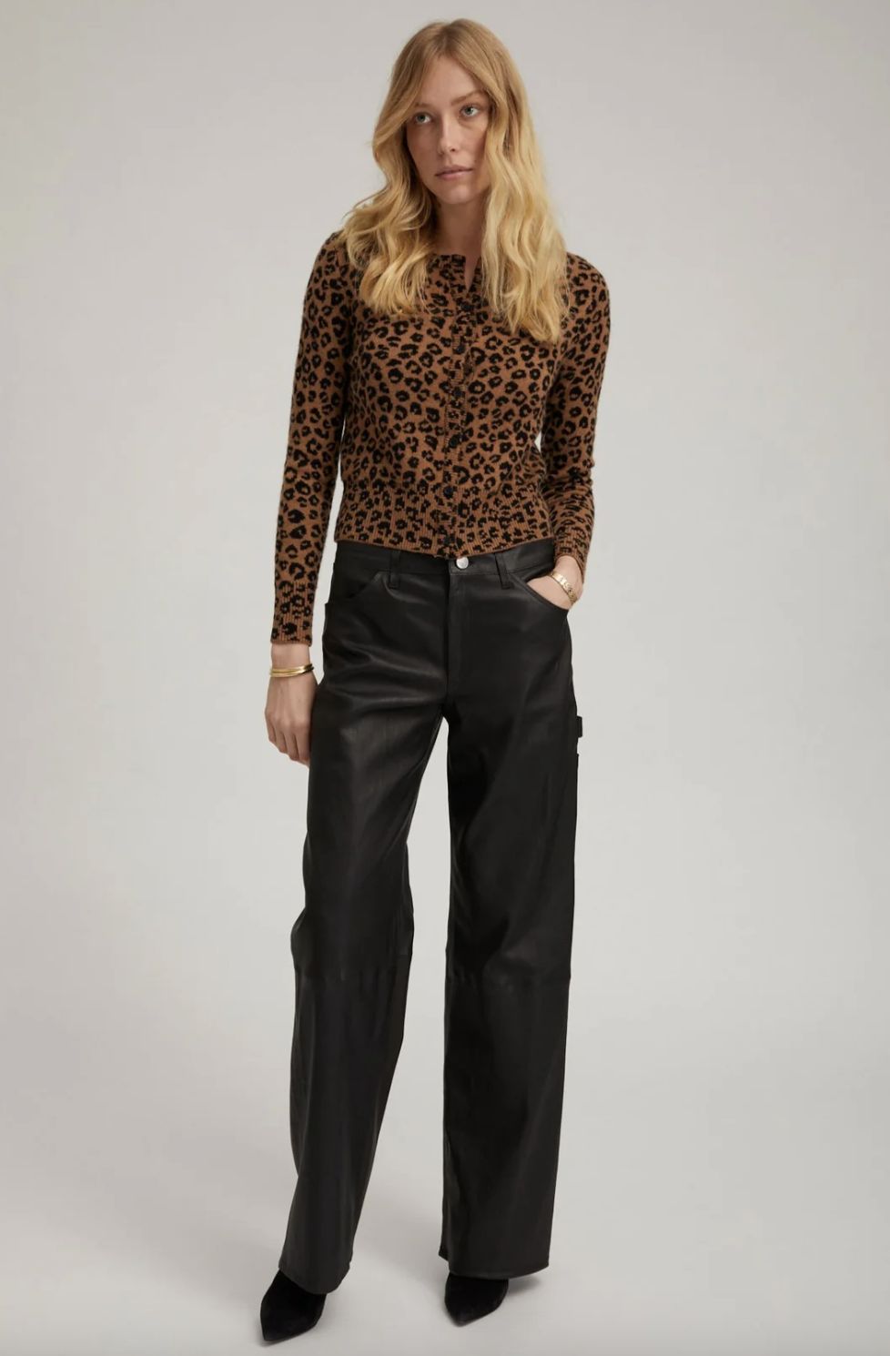SPRWMN Leopard Baby Cardigan