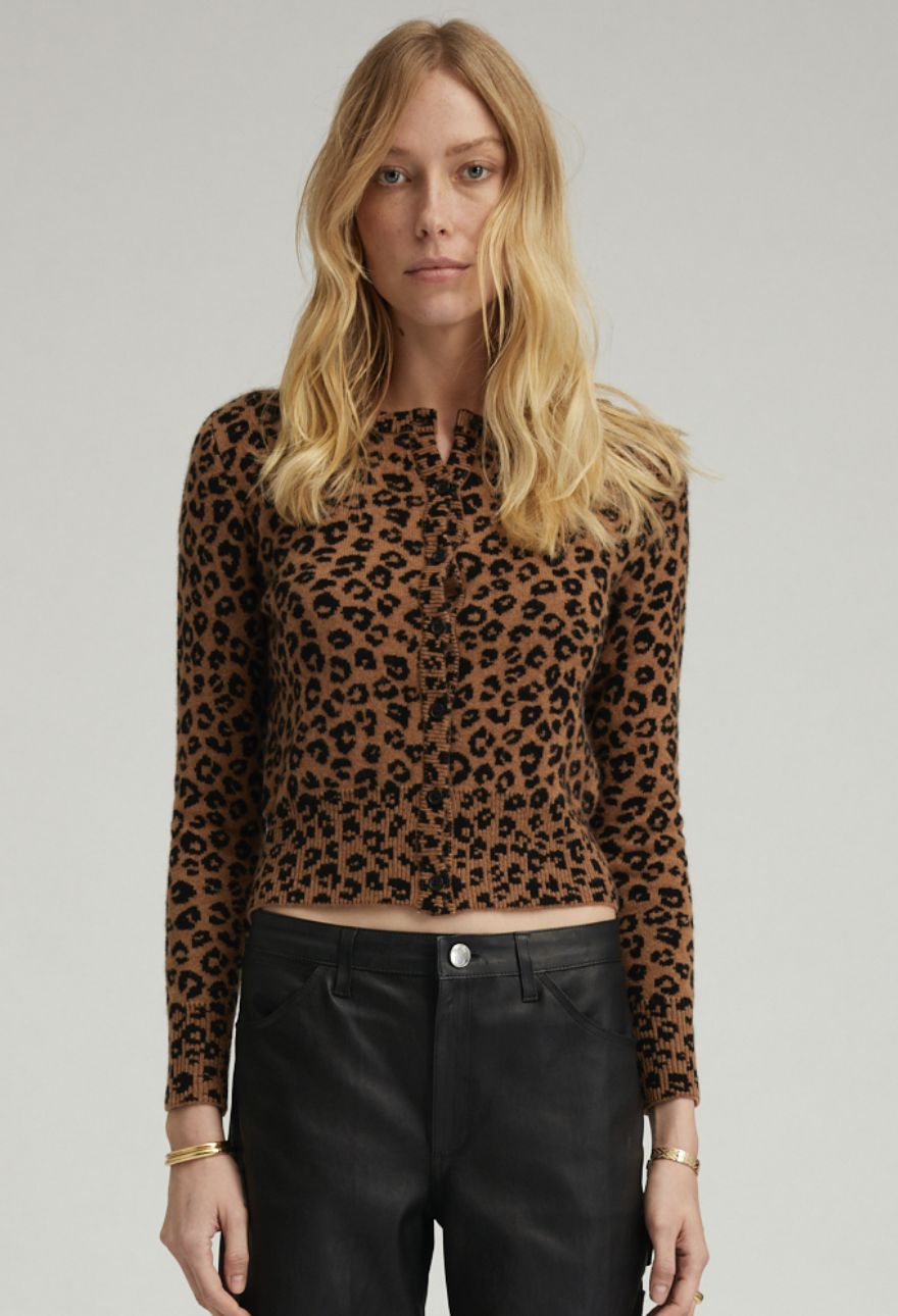 SPRWMN Leopard Baby Cardigan