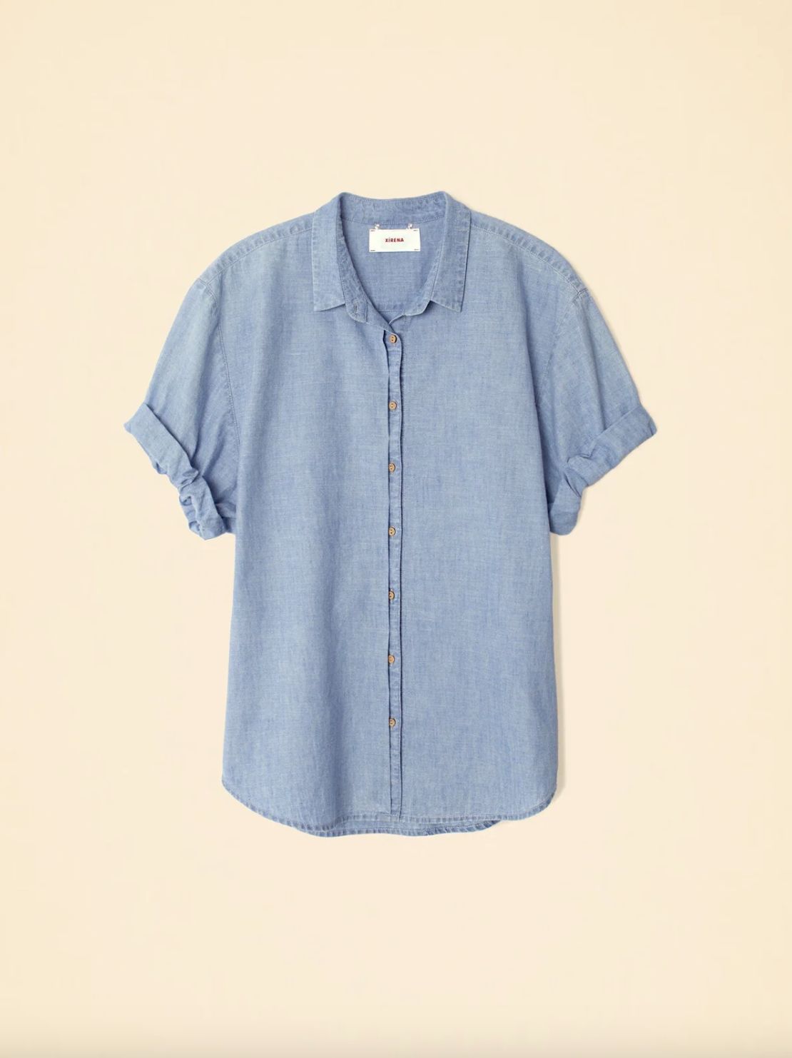 Xirena Channing Shirt in Dusty Blue