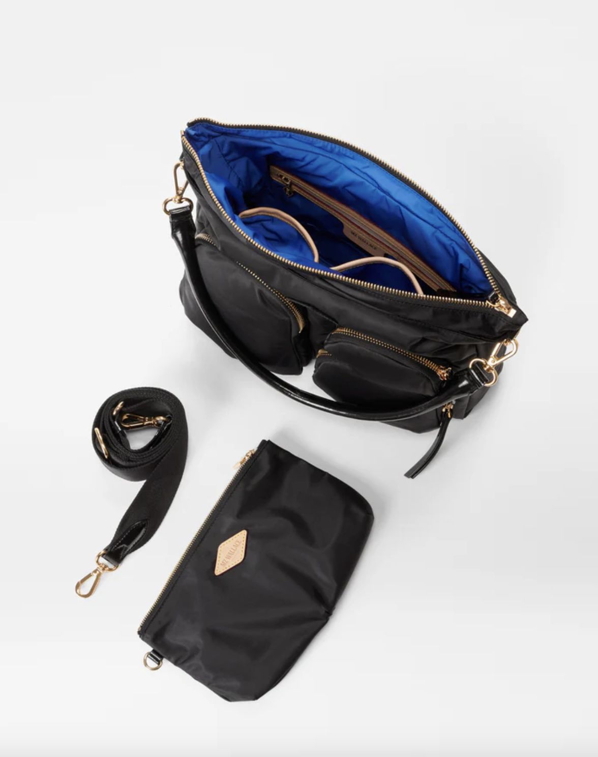MZ Wallace Chelsea Hobo in Black