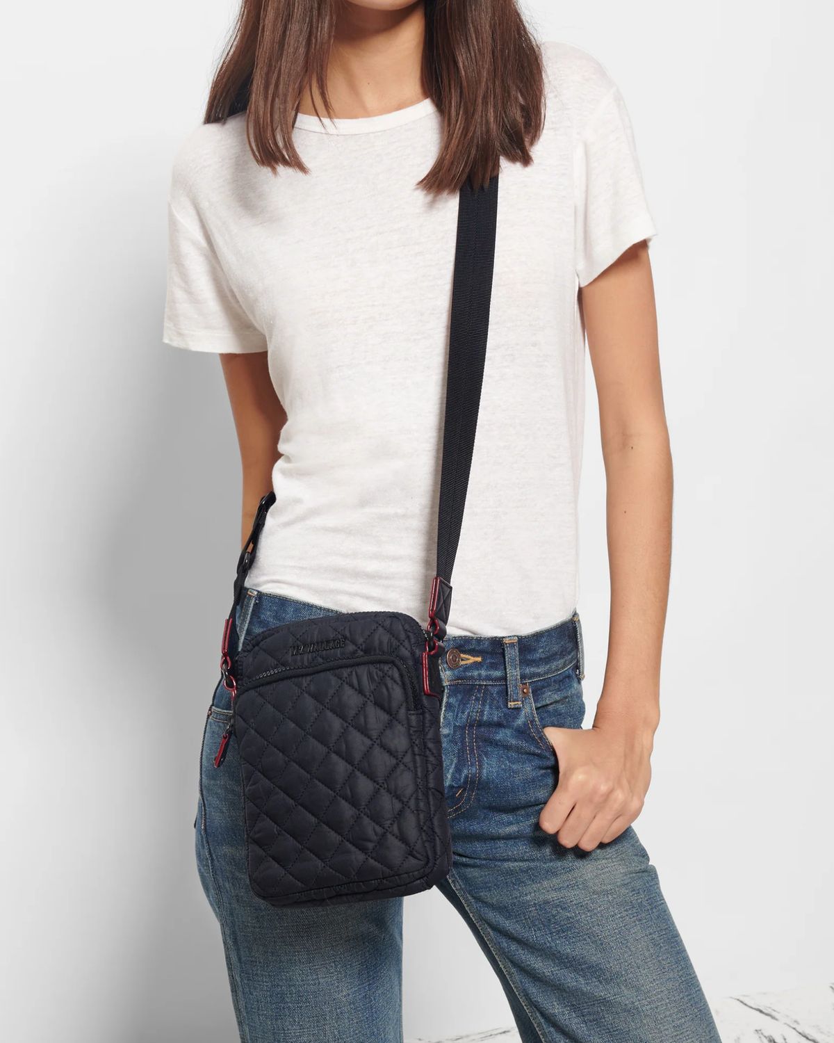 MZ Wallace Metro Crossbody in Black