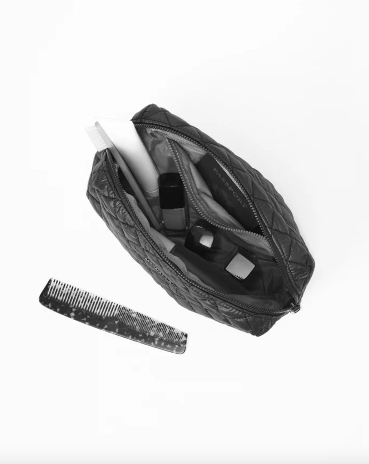MZ Wallace Mica Cosmetic Case in Black
