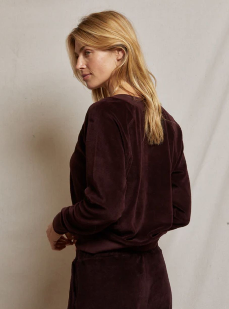 Perfect White Tee Ember Velour Sweatshirt