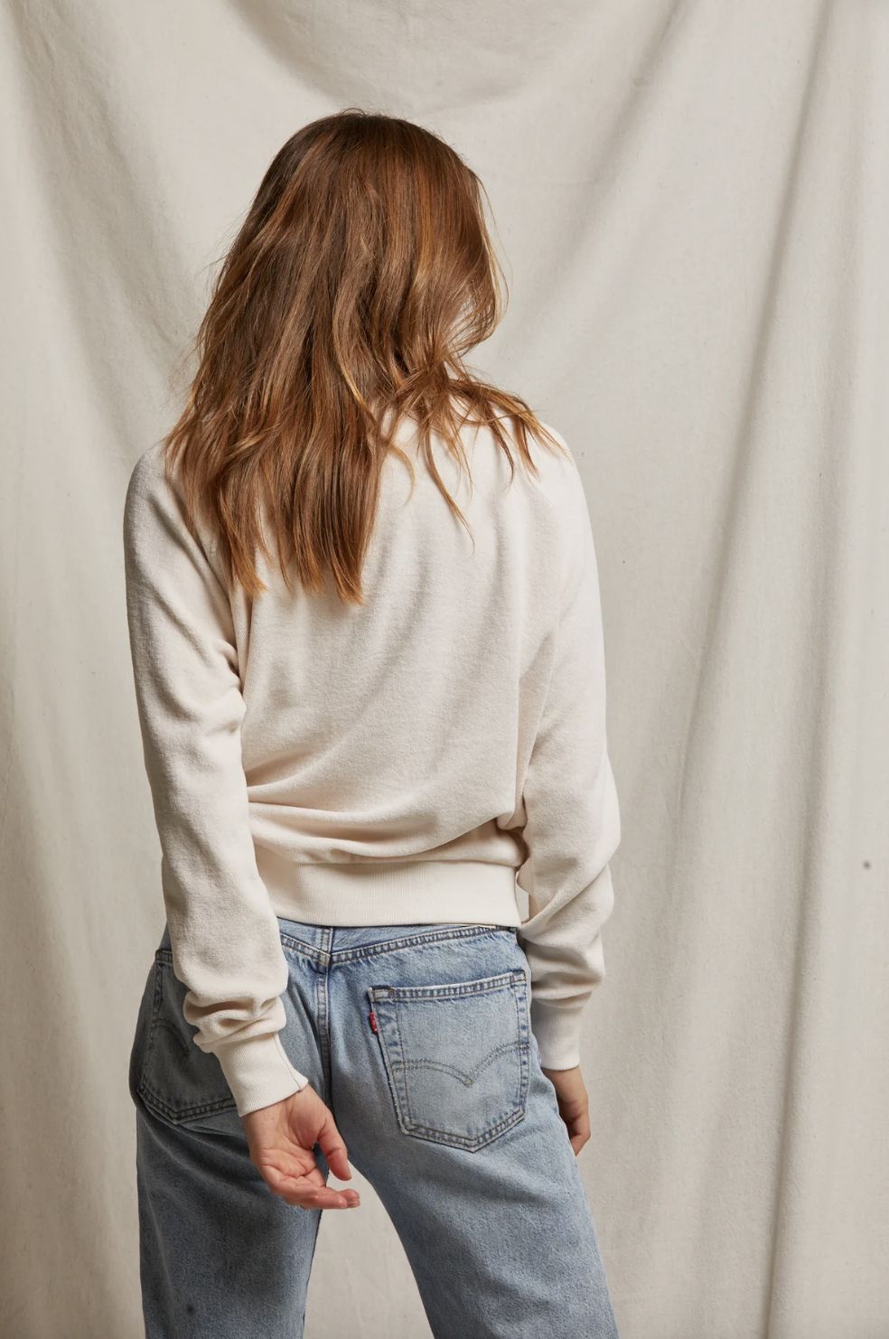 Perfect White Tee Ember Velour Sweatshirt