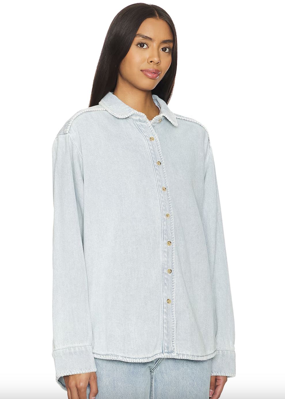 Still Here Denim Western Shirt