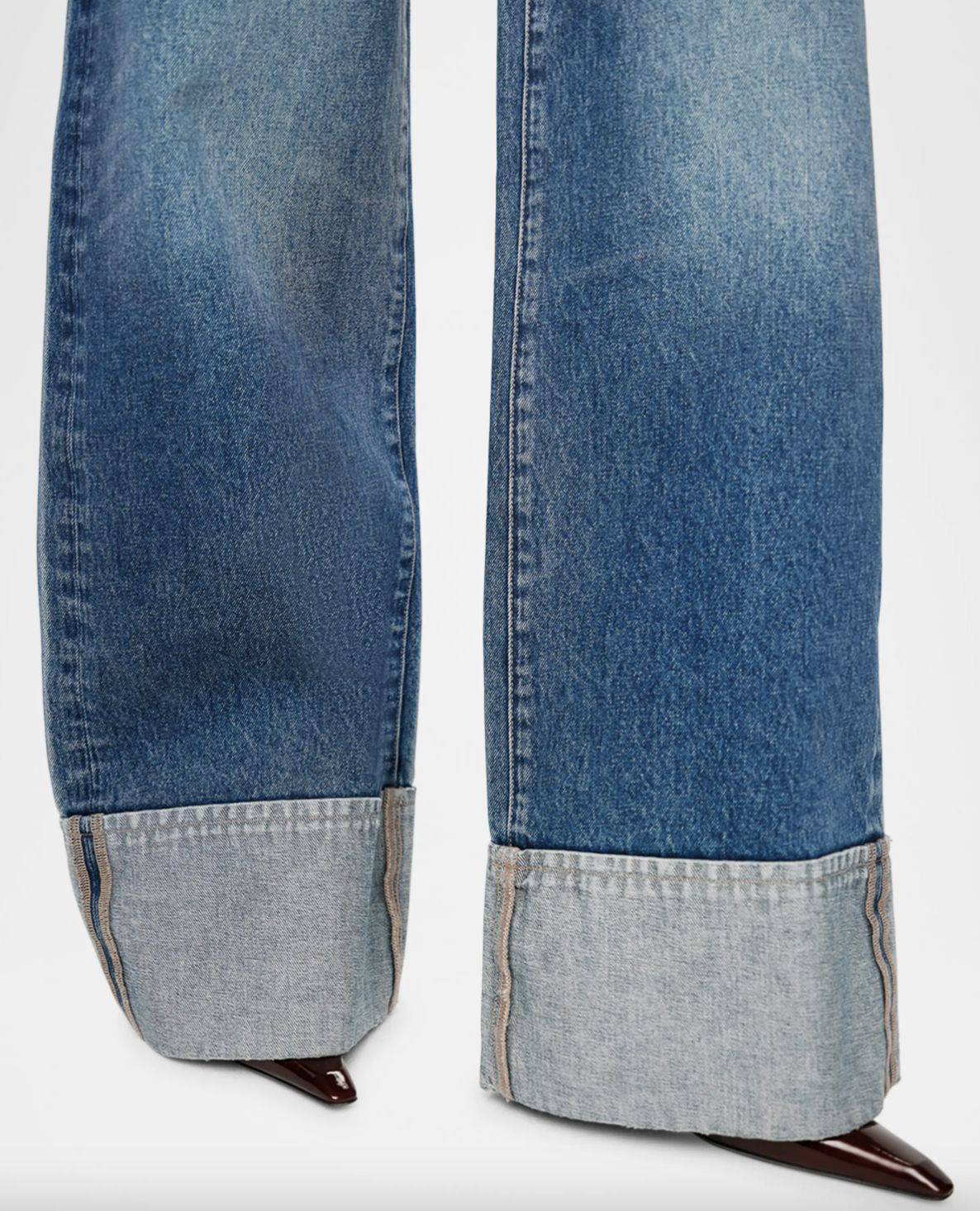 DL1961 Hepburn Wide Leg Cuff Jean in Middleton Wash