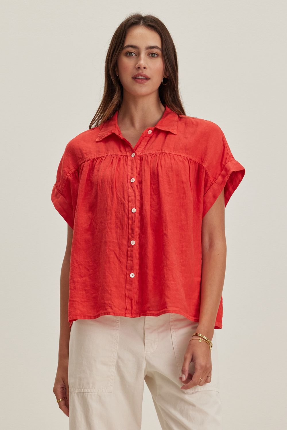 Velvet Aria Linen Top