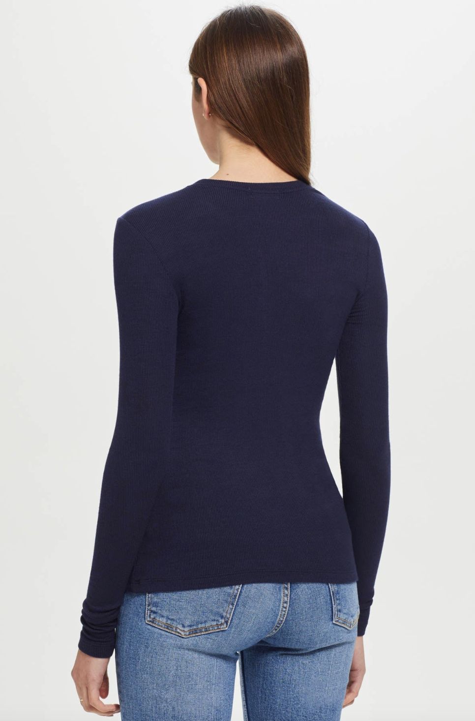 Goldie Long Sleeve Cotton Rib Tee