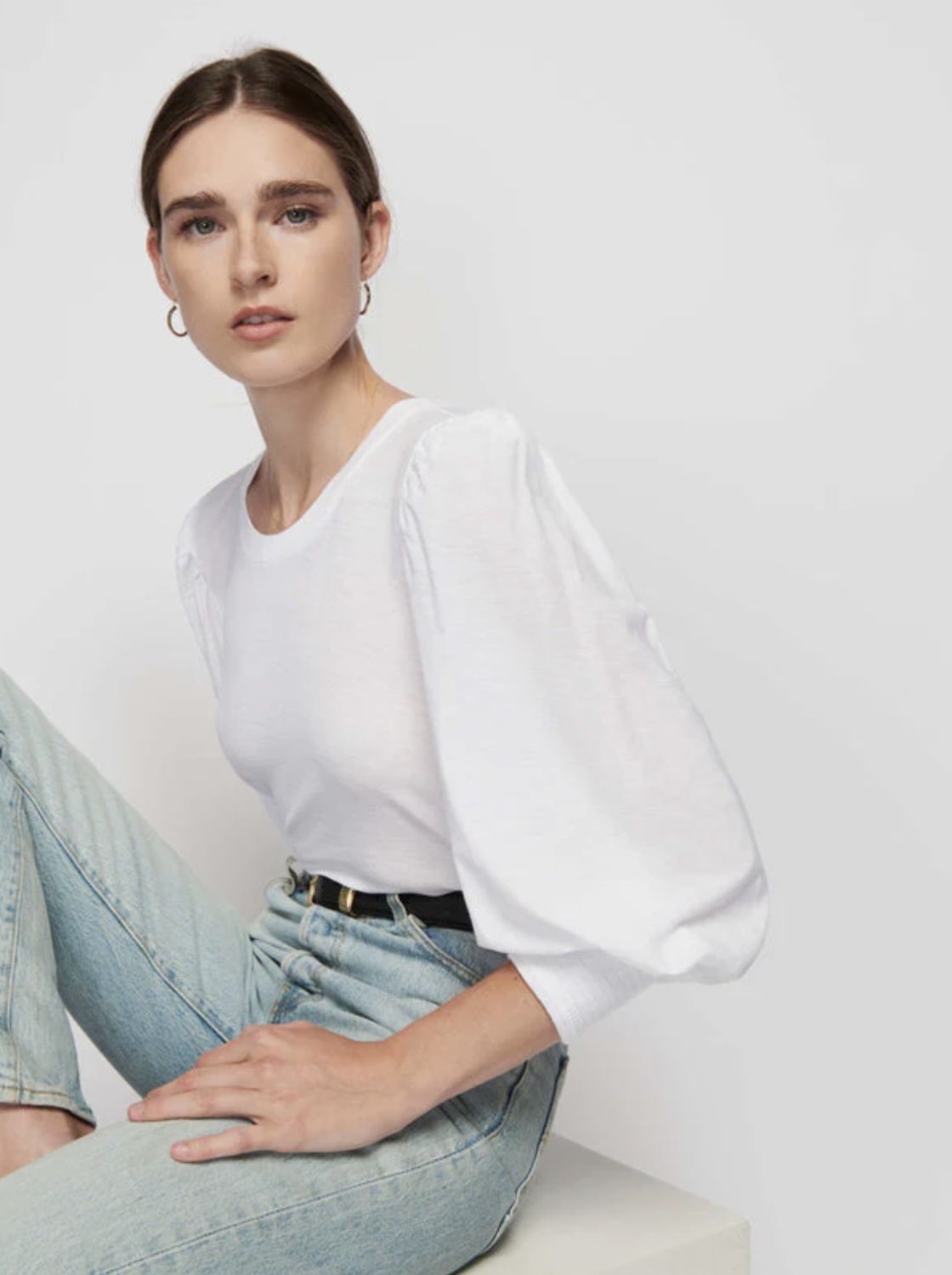 Nation - Loren Smocked Peasant Tee