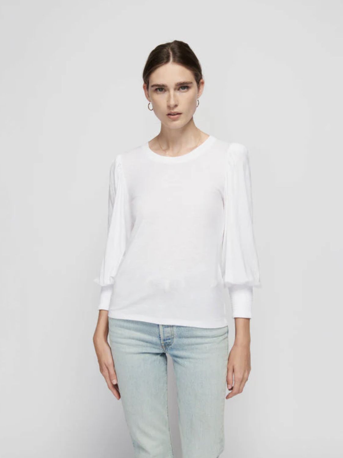 Nation - Loren Smocked Peasant Tee