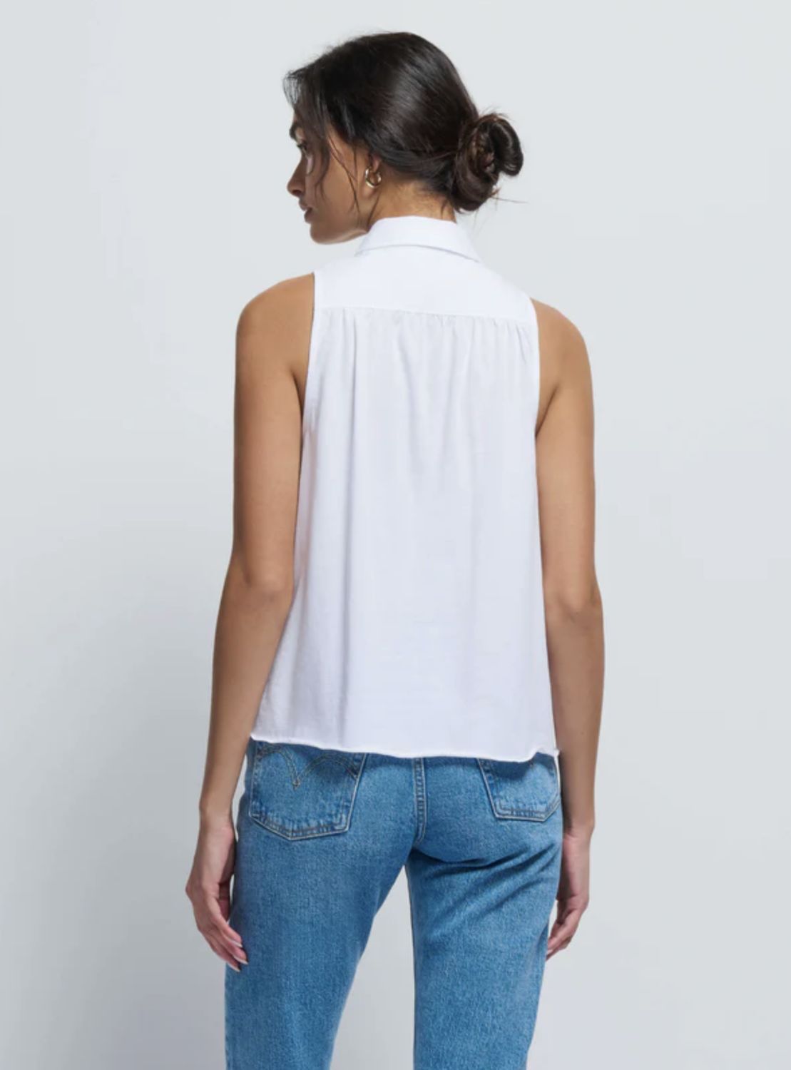 Nation Greta Sleeveless Tuxedo Top