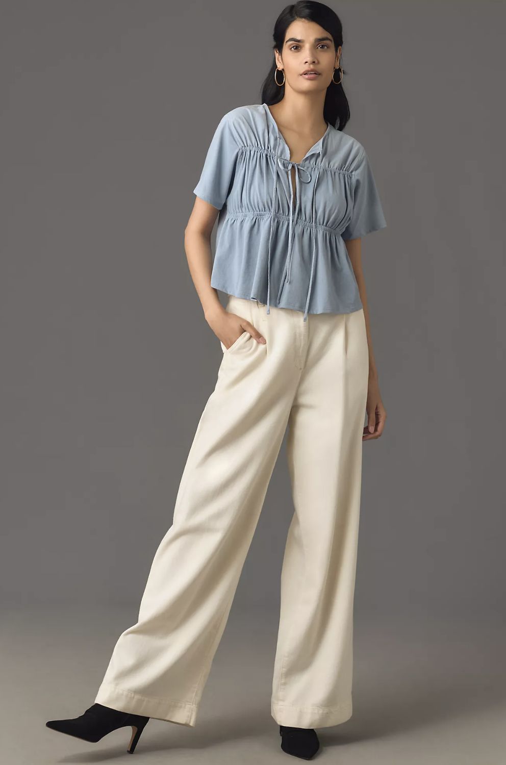Nation Robin Tie Front Top