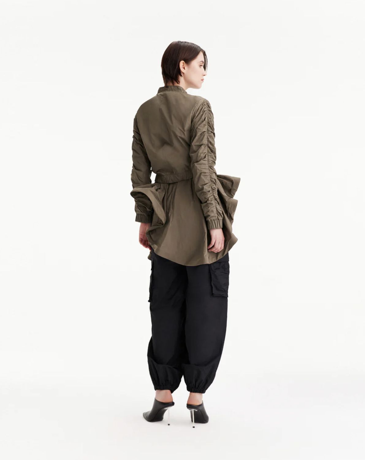 THEO The Label Theia Taffeta Cargo Pant