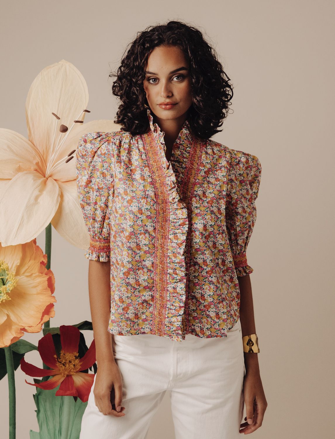 Love The Label Zuri Top in Libby Print
