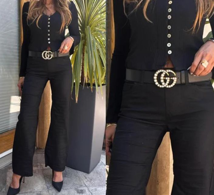 Bevy Flog Amanda Black Pant