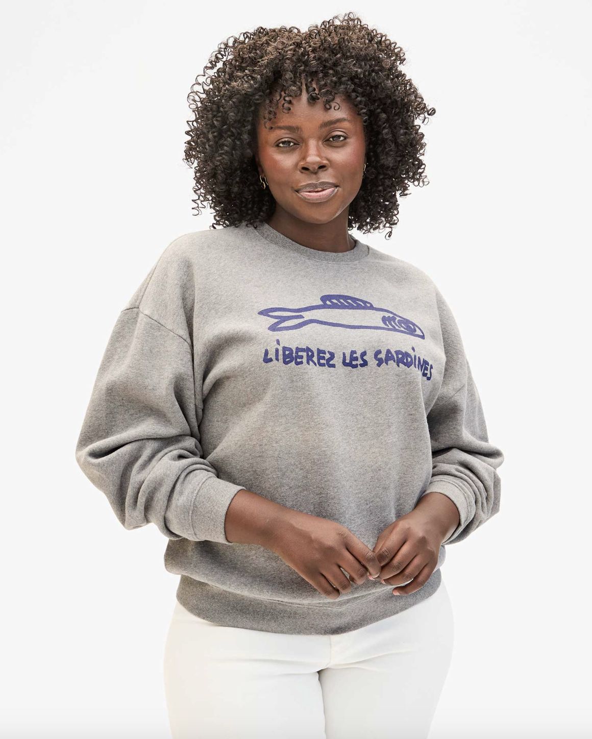 Clare V Liberez Les Sardines Sweatshirt