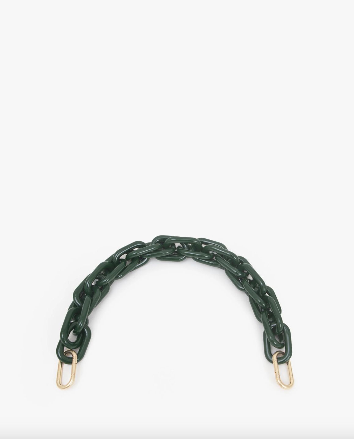 Clare V Shortie Strap in Fern Resin