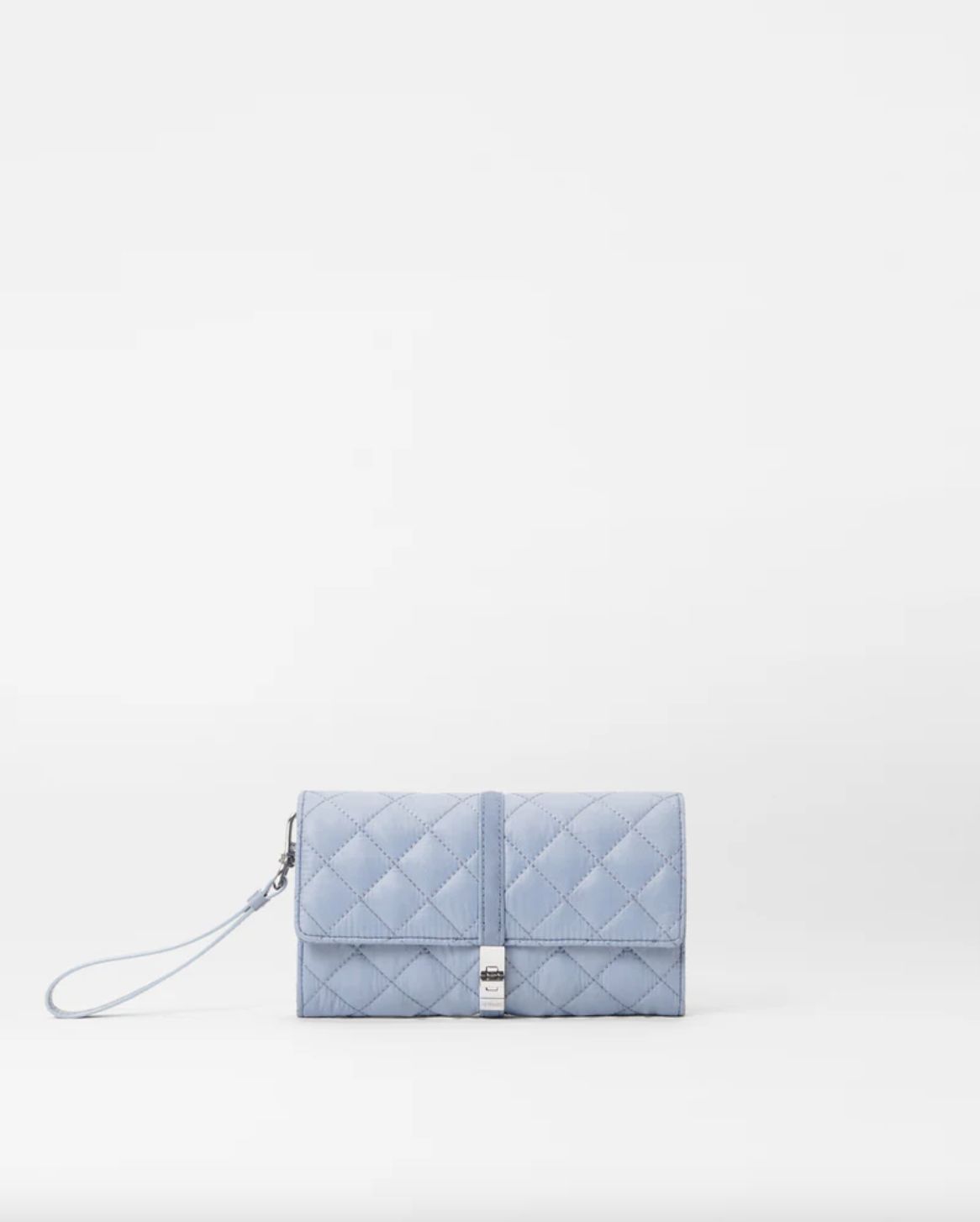 MZ Wallace Astor Convertible Crossbody in Stone Blue