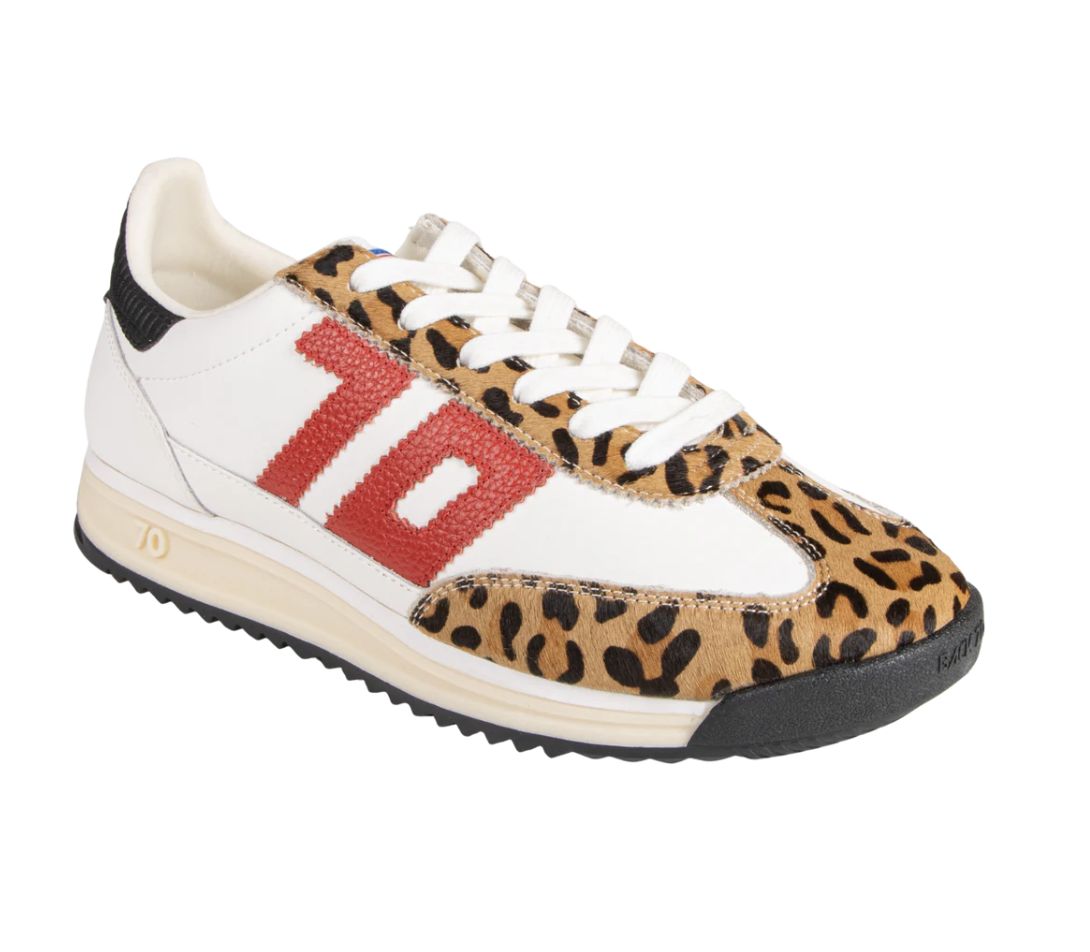 Back 70 Barkley Strike Leopard Combo Jogger, Color: white pony, Size: 36