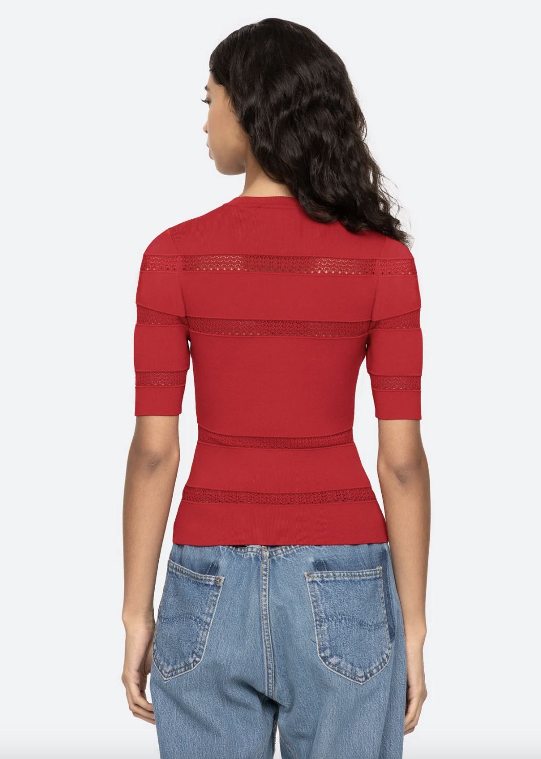 Sea-NY Devon Knit Short Sleeve Top
