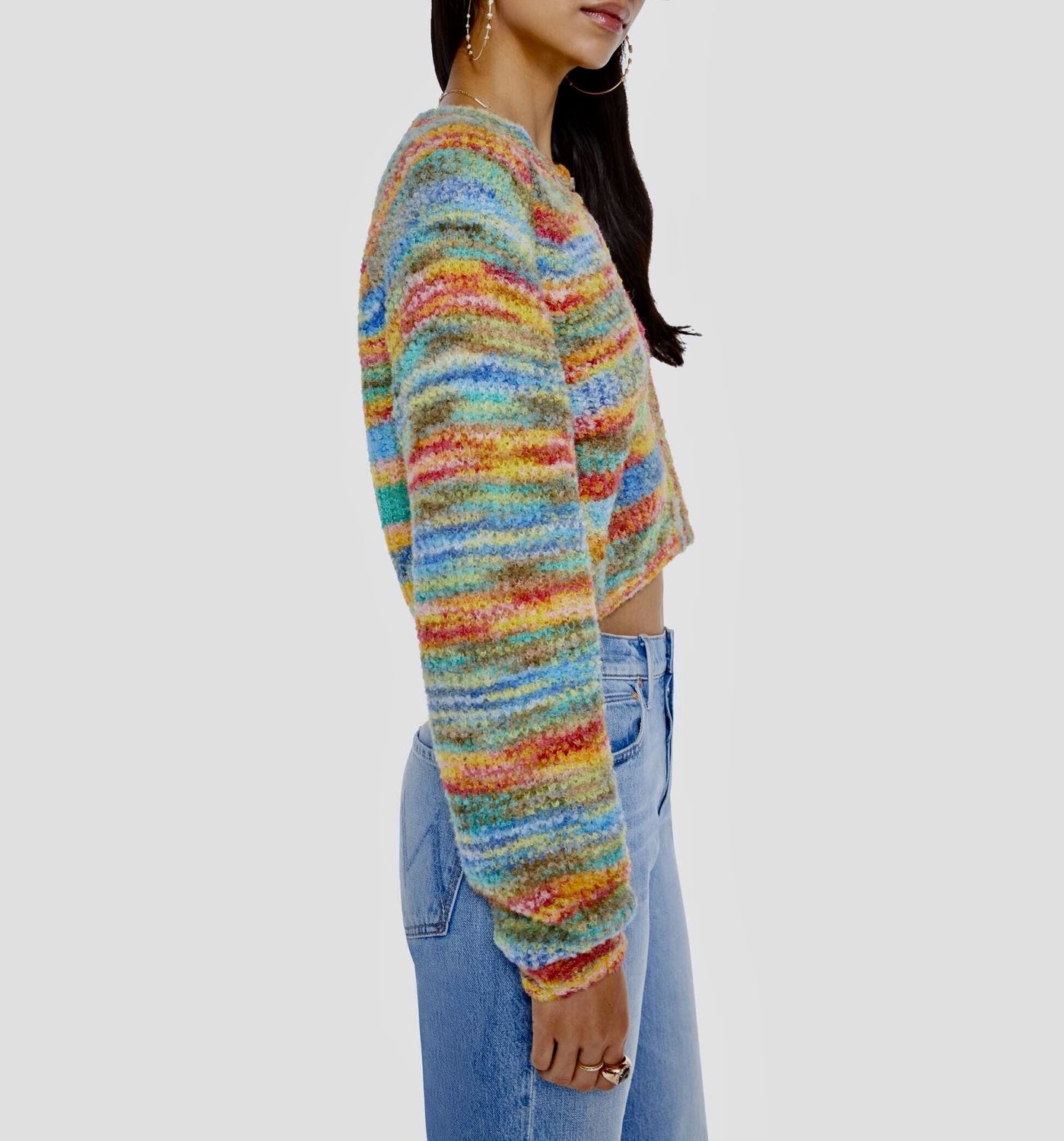 Mother Raglan Crop Cardigan