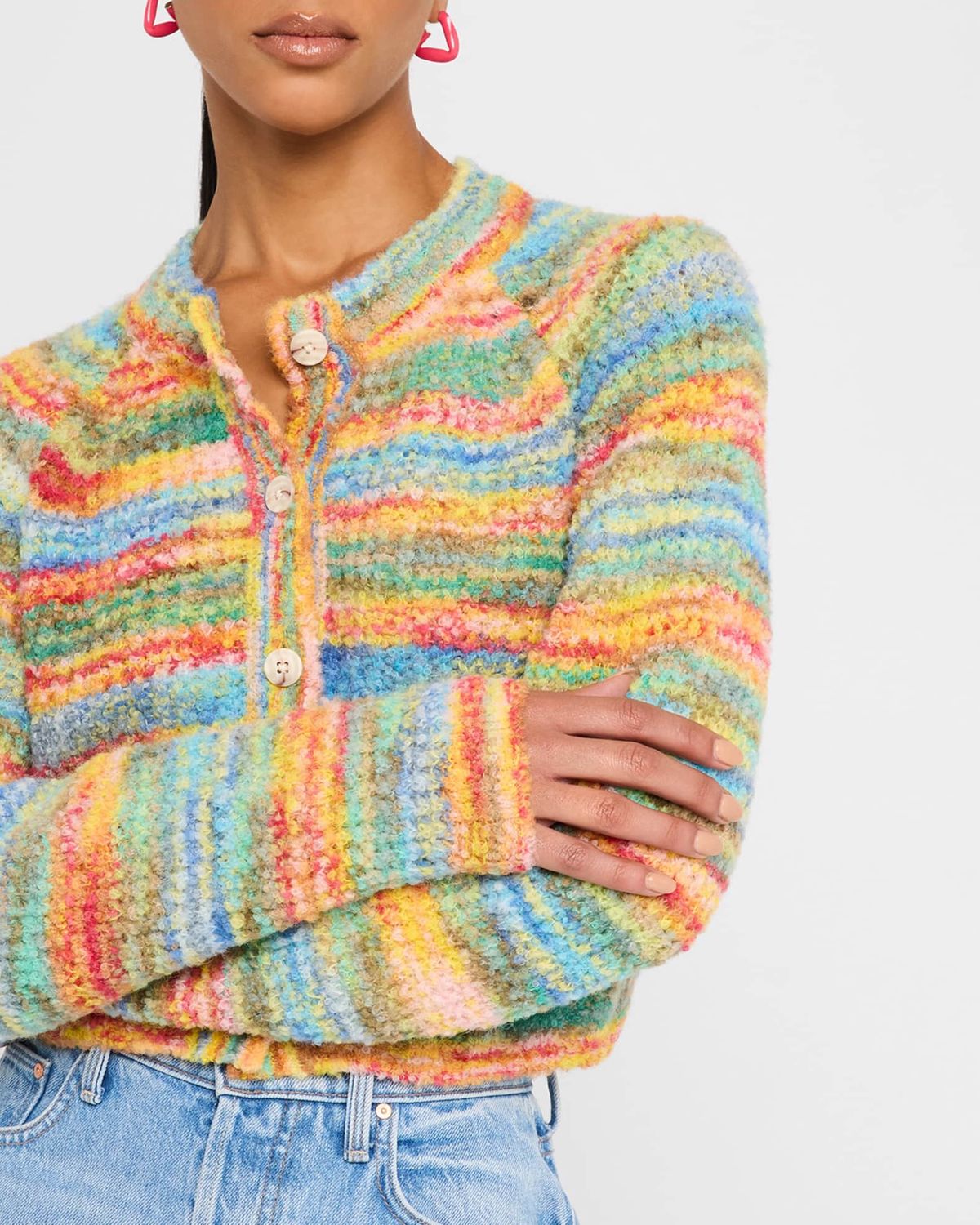 Mother Raglan Crop Cardigan