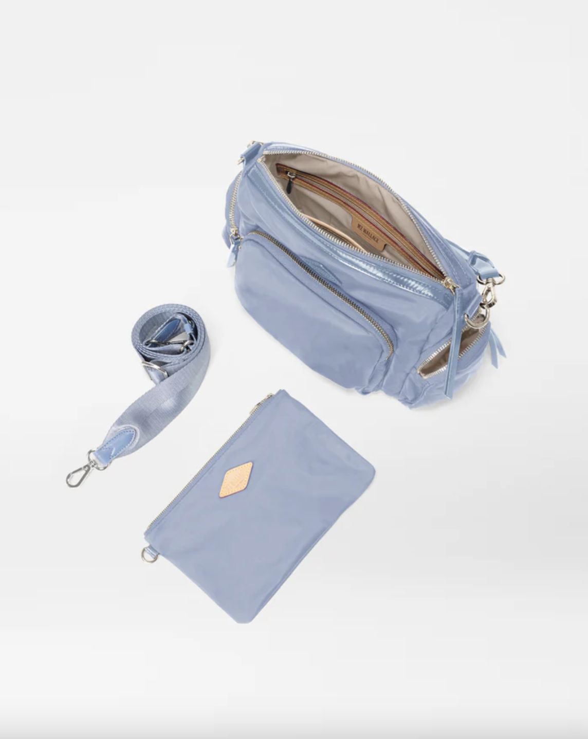 MZ Wallace Small Chelsea Crossbody in Stone Blue