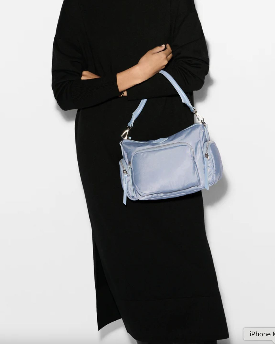 MZ Wallace Small Chelsea Crossbody in Stone Blue