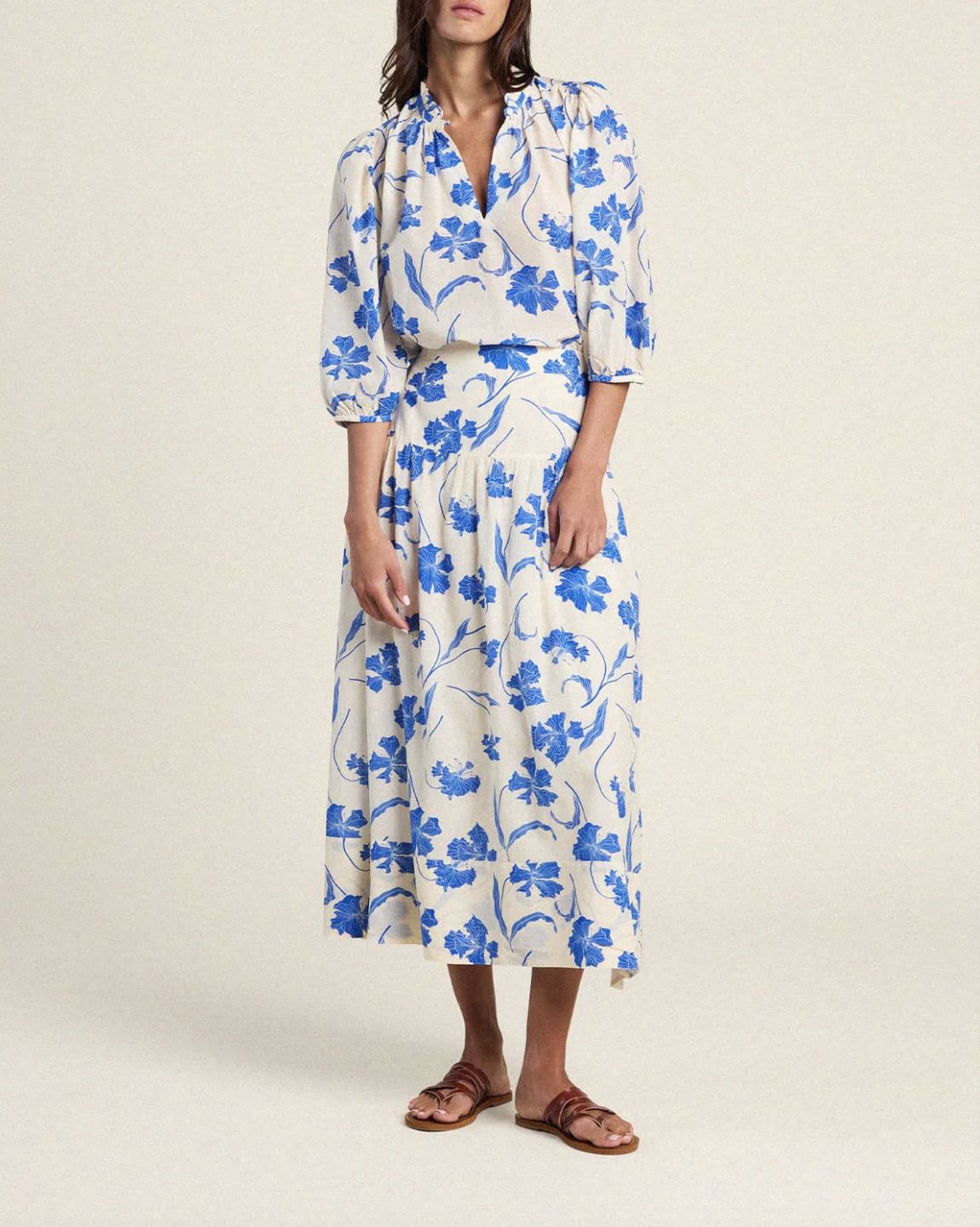 Trovata Orly Blouse in Blue Iris