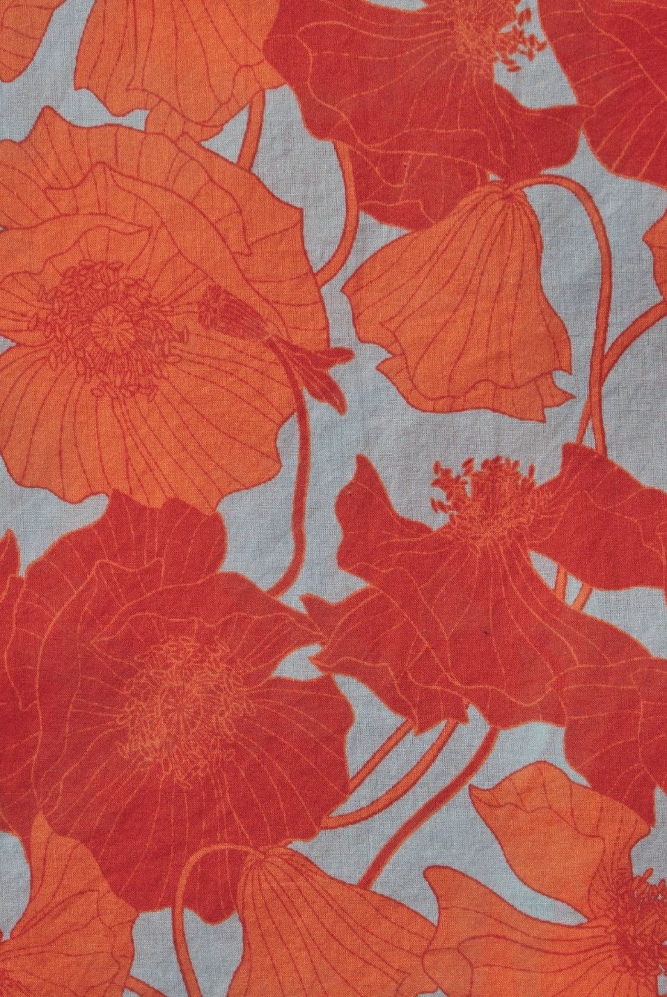 Travota Orly Blouse in Shoreline Poppy