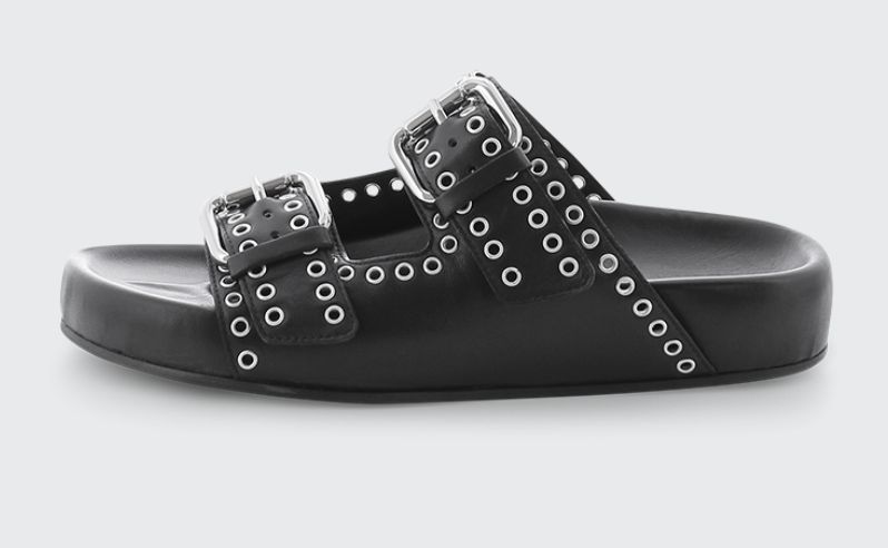 Kennel &amp; Schmenger Platform Buckle Sandal in Black