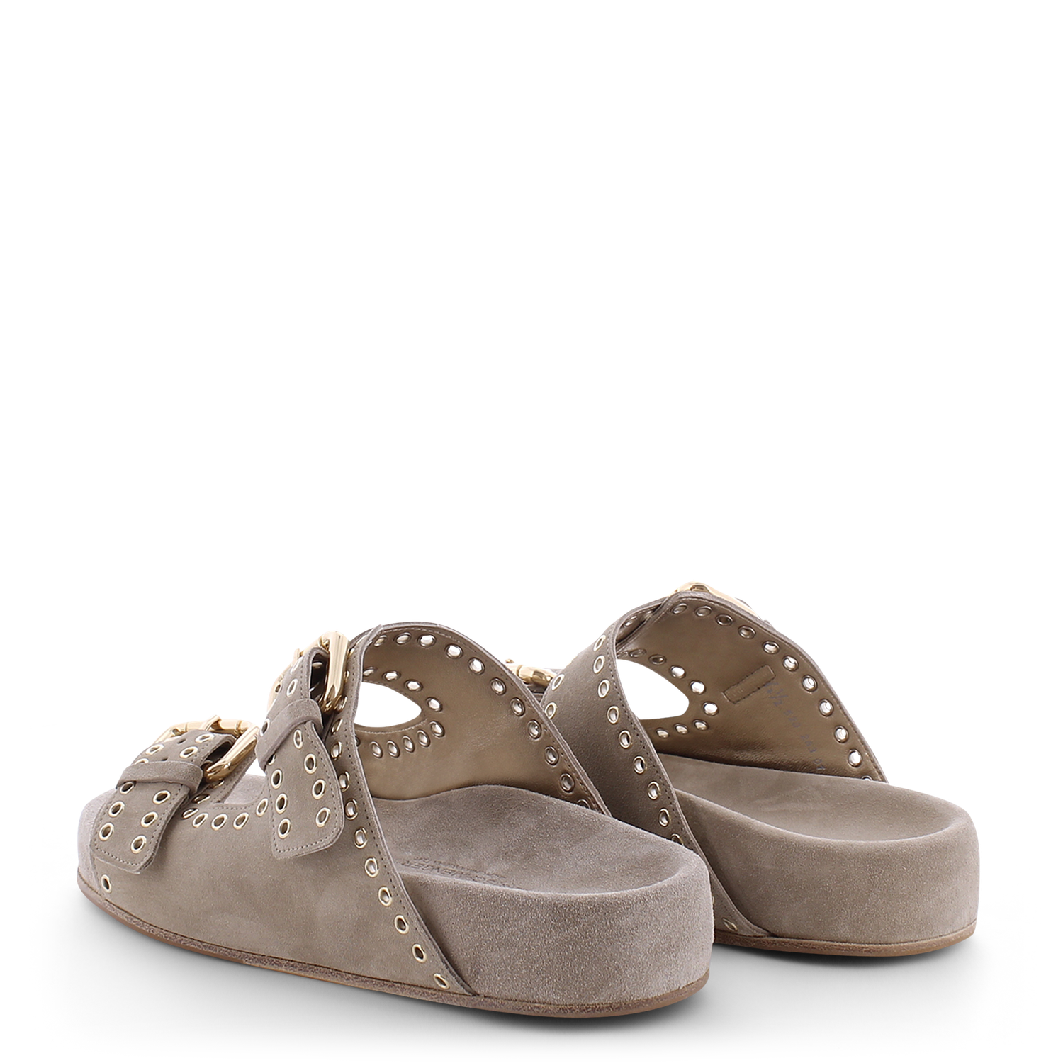 Kennel &amp; Schmenger Platform Buckle Sandal in Linen Suede