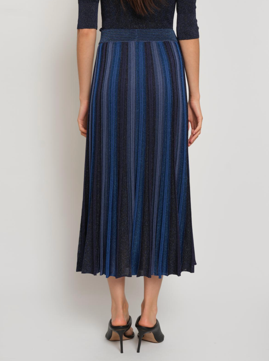 Maison Lurex Gala Pleated Skirt
