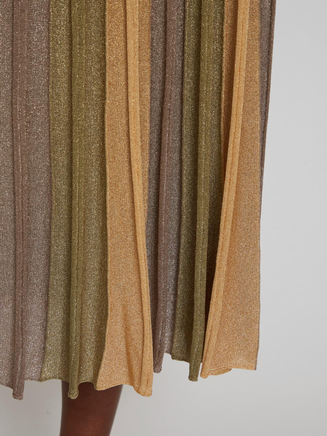 Maison Lurex Gala Pleated Skirt