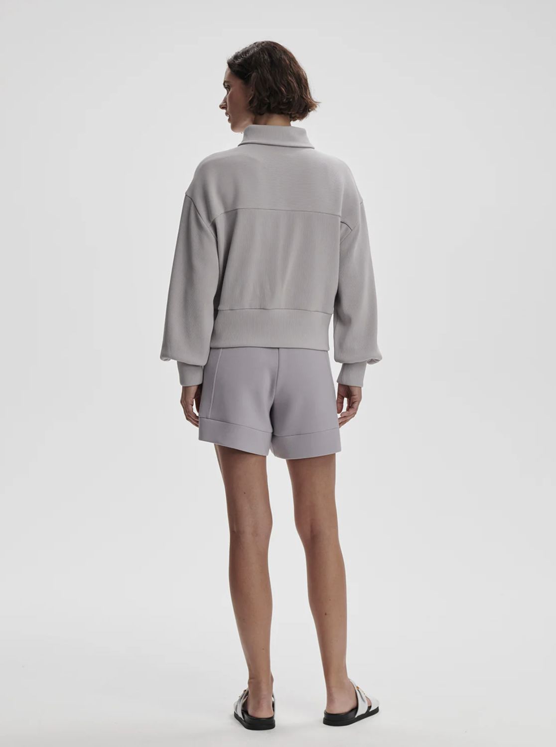 Varely Gibbs Zip Through Jacket in Lilac Marble
