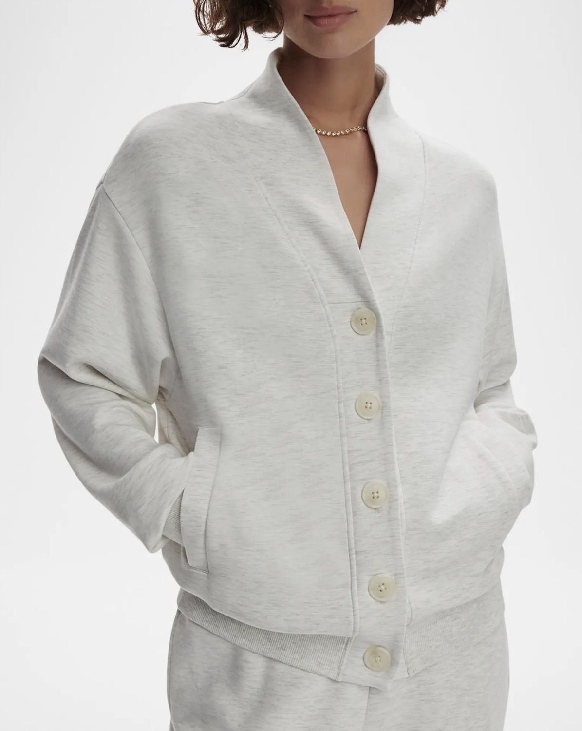 Varley Celeste Button Through Sweatshirt