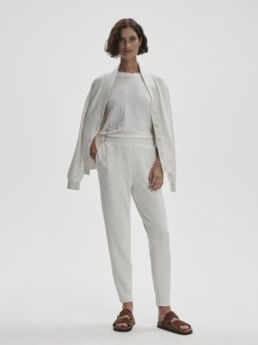 Varley The Slim Pant 27.5", Color: Ivory Marl, Size: XXS