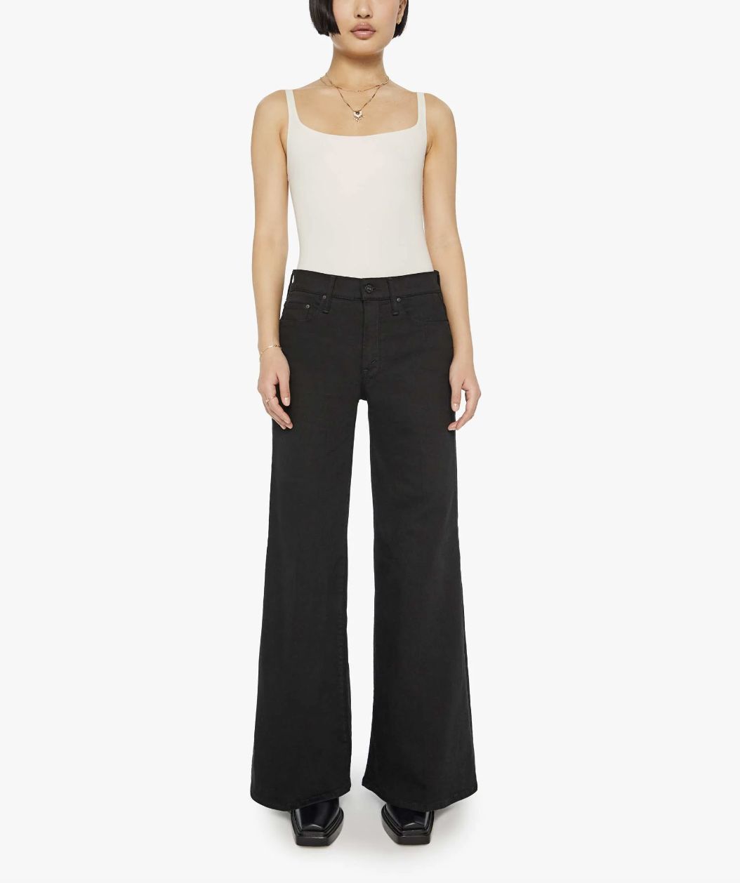Mother Lil Twister Sneak Jean in Pitch