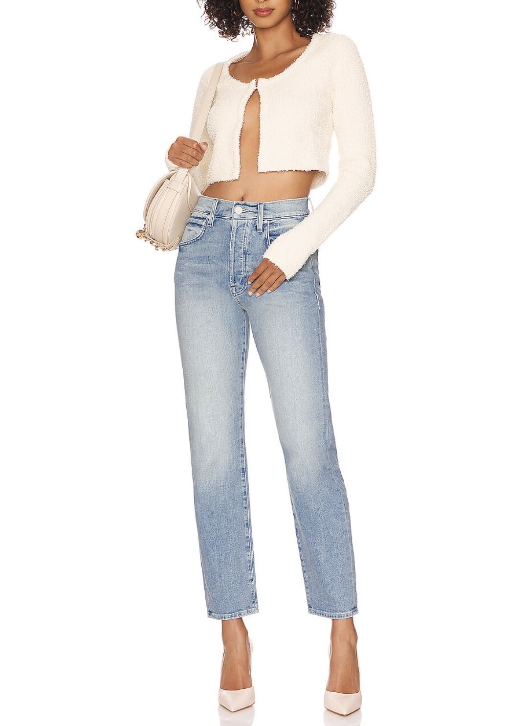 Mother High Waisted Hiker Hover Jean in Herbal Remedy