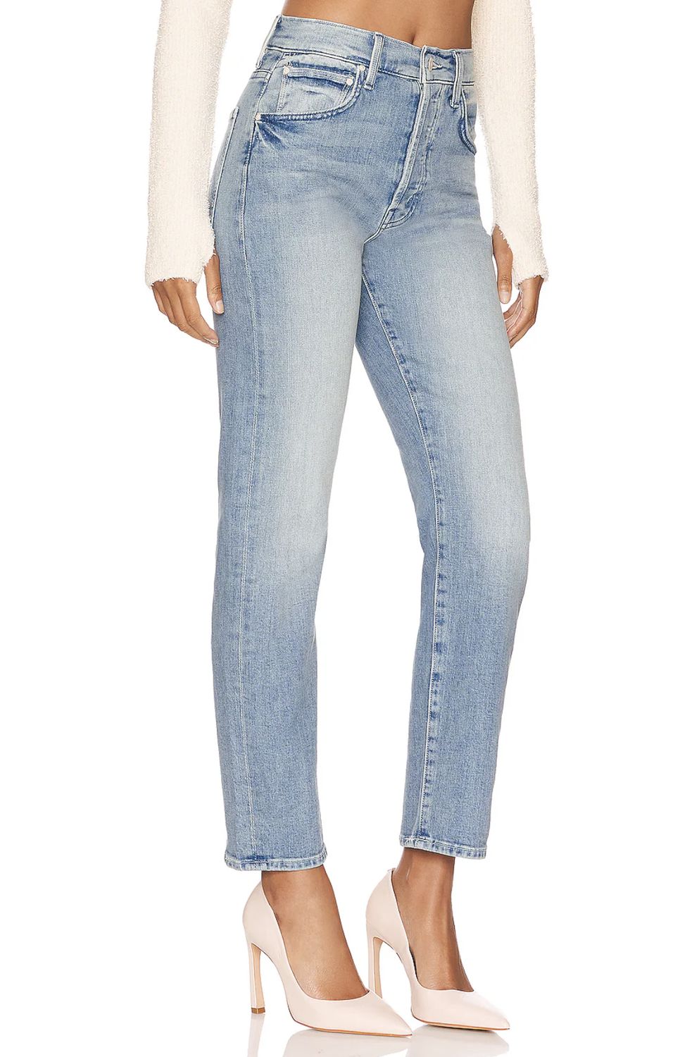 Mother High Waisted Hiker Hover Jean in Herbal Remedy