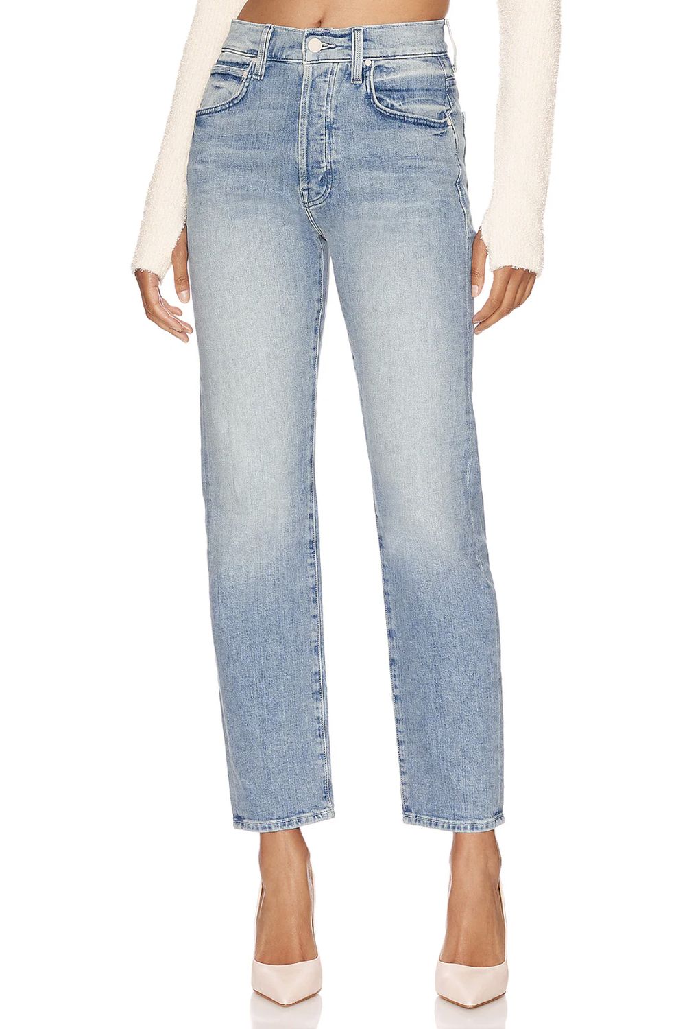 Mother High Waisted Hiker Hover Jean in Herbal Remedy