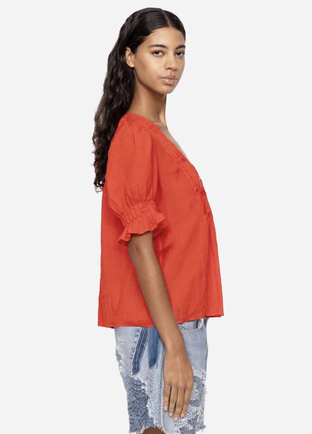 Sea-NY Zora Short Sleeve Top