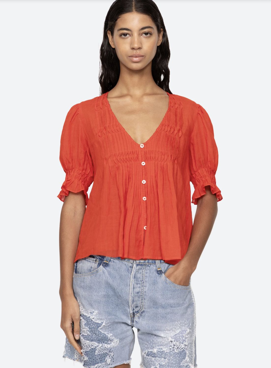 Sea-NY Zora Short Sleeve Top