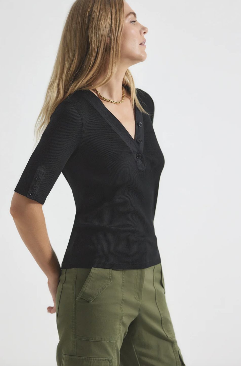 Derek Lam Adrian Mixed Media Tee