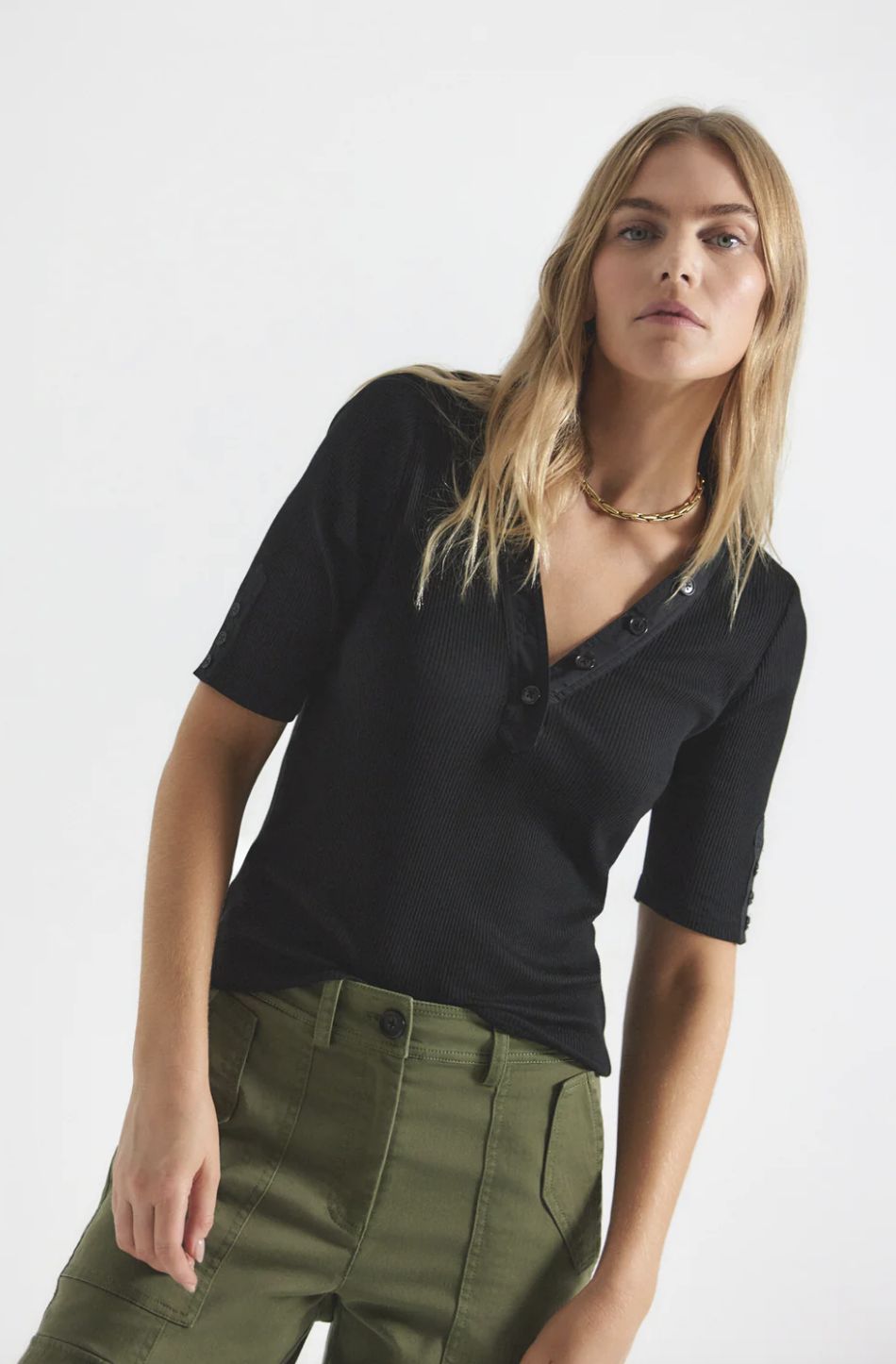 Derek Lam Adrian Mixed Media Tee