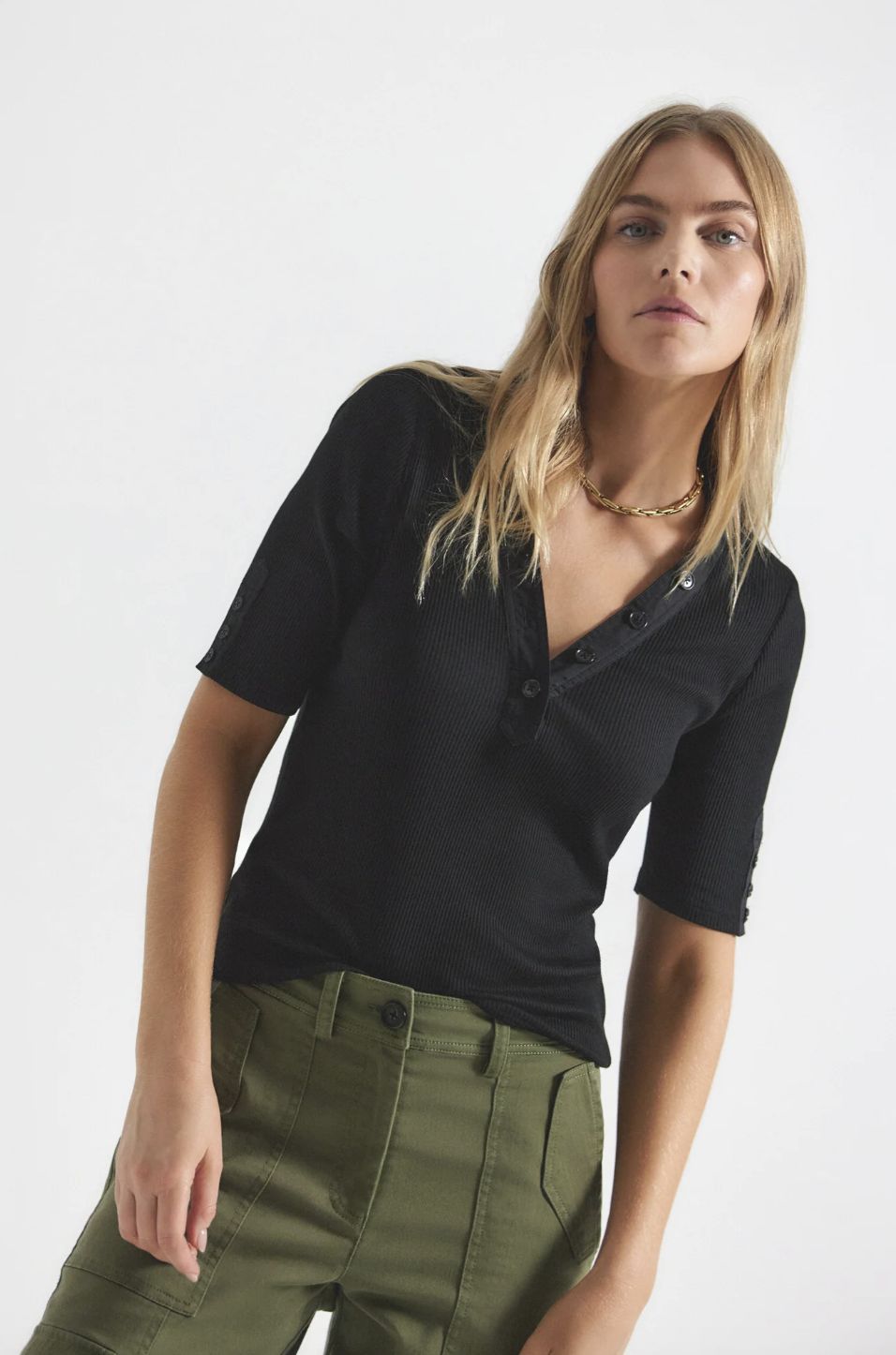 Derek Lam Adrian Mixed Media Tee