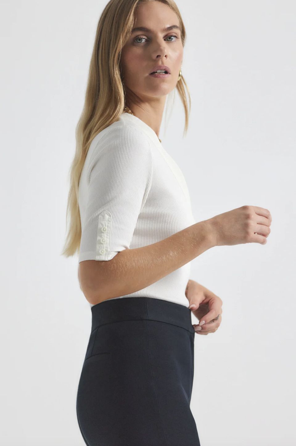 Derek Lam Adrian Mixed Media Tee