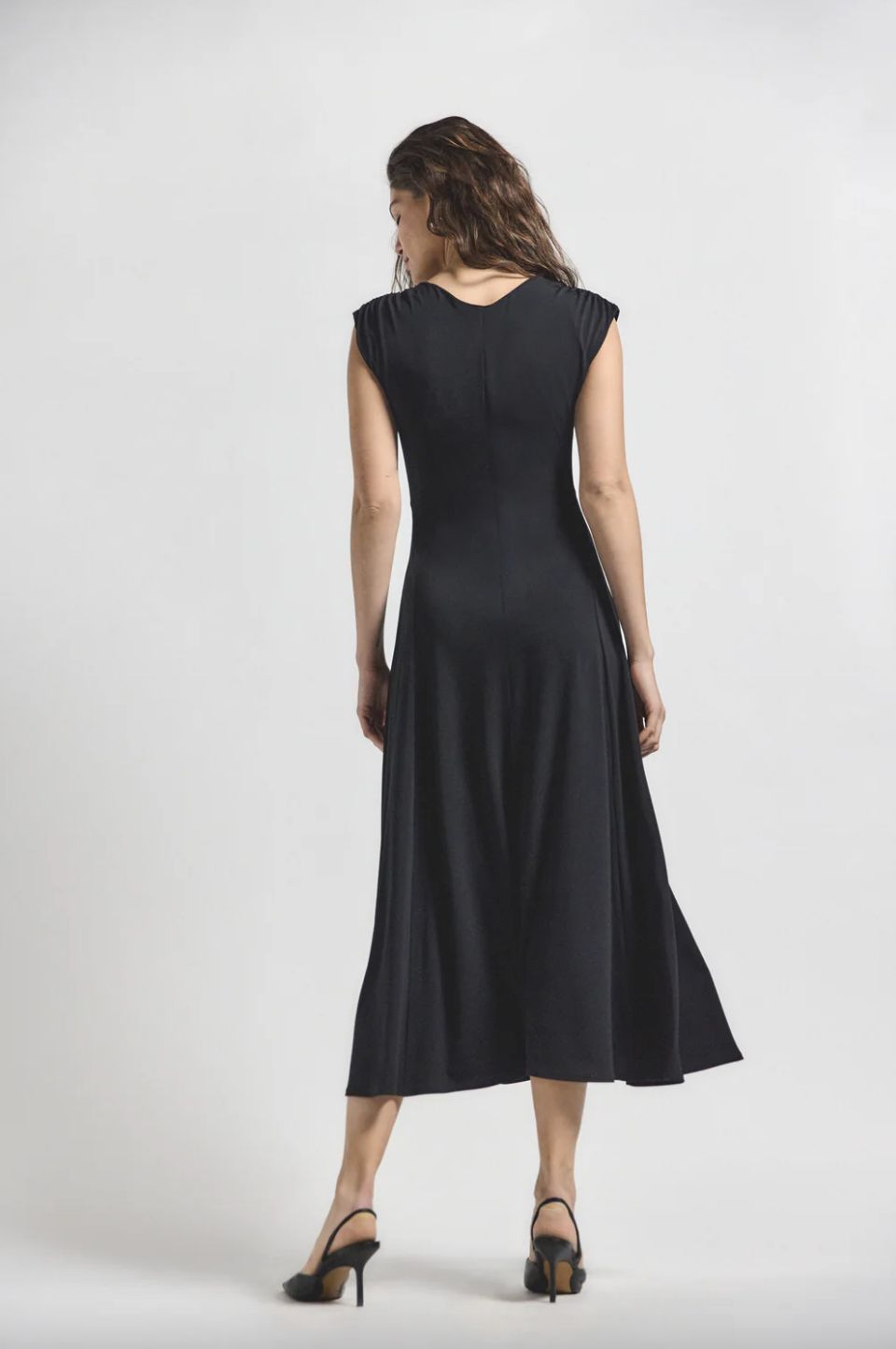 Derek Lam Isabel Ruched Sleeveless Midi Dress