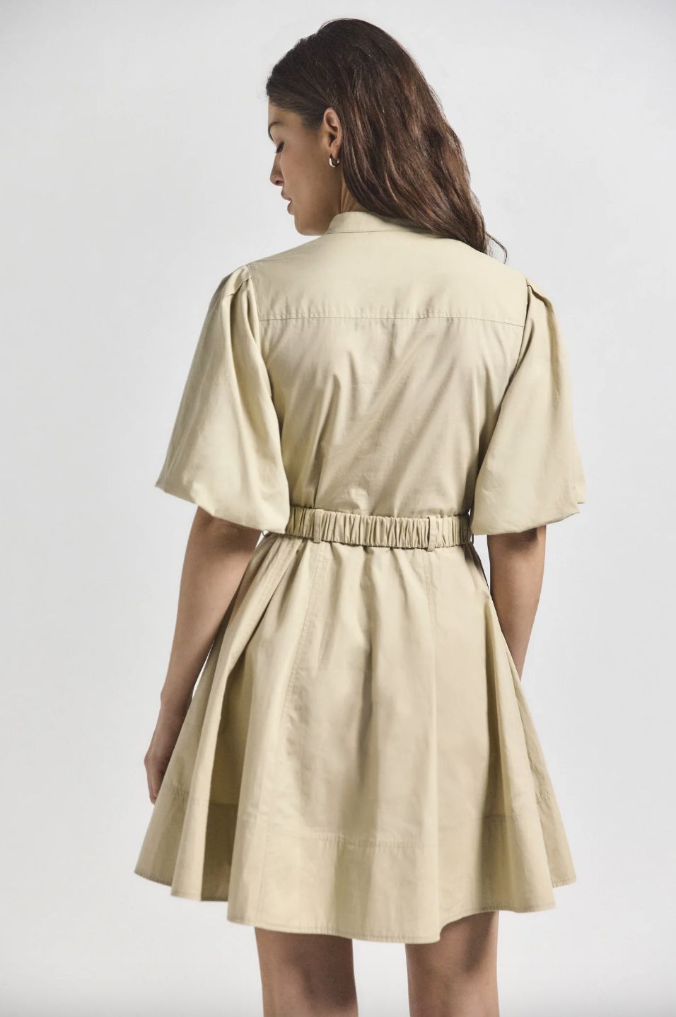 Derek Lam Bennett Balloon Sleeve Belted Dress